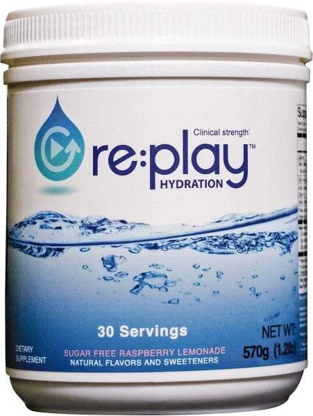 Hydration Health - 19.2 oz Container Sugar Free Raspberry Lemonade Activity Drink - Powdered, Yields 540 oz - Americas Industrial Supply