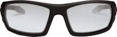 Ergodyne - Indoor/Outdoor Lenses, Framed Safety Glasses - Anti-Fog, Matte Black Frame, Size Universal, Wrap Around - Americas Industrial Supply