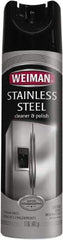 Weiman - 17 fl oz Aerosol Stainless Steel Cleaner & Polish - Unscented, Can Container - Americas Industrial Supply