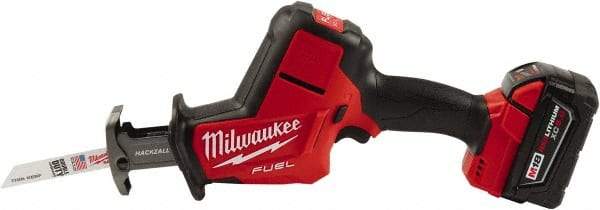 Milwaukee Tool - 18V, 0 to 3,000 SPM, Cordless Reciprocating Saw - 7/8" Stoke Length, 1 Lithium-Ion Battery Included - Americas Industrial Supply