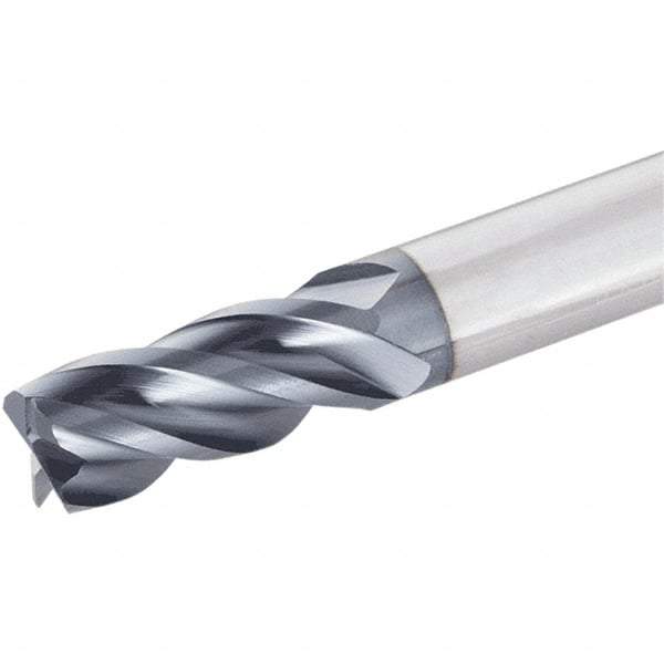 Iscar - 5/8", 4 Flute, Single End, Solid Carbide, 0.03" Corner Radius End Mill - 3-1/2" OAL, Right Hand Flute, 1-1/4" LOC, Right Hand Cut - Americas Industrial Supply