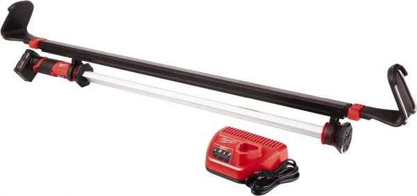 Milwaukee Tool - 12 Volt, 12 Watt, Cordless, LED Portable Horizontal Mount Work Light - 1,350 Lumens - Americas Industrial Supply