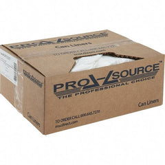 PRO-SOURCE - 2 mil Thick, Heavy-Duty Trash Bags - Linear Low-Density Polyethylene (LLDPE), Flat Pack Dispenser, 38" Wide x 48" High, Clear - Americas Industrial Supply