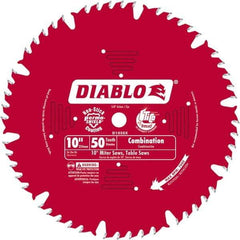 Freud - 10" Blade Diam, 50 Teeth, Carbide-Tipped Cold Saw Blade - 1" Arbor Hole Diam, 0.071" Blade Thickness - Americas Industrial Supply