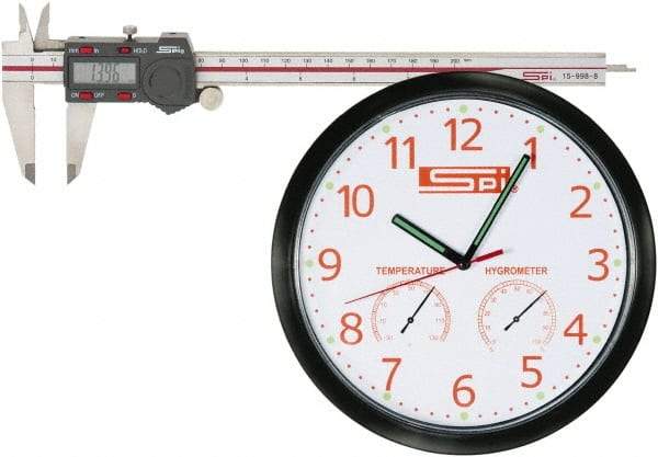 SPI - 0 to 200mm Range, 0.01mm Resolution, Electronic Caliper - Stainless Steel with 50mm Stainless Steel Jaws, 0.0015" Accuracy - Americas Industrial Supply