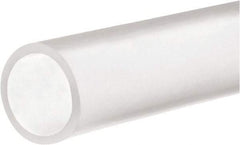 Value Collection - 1/2" ID x 3/4" OD, 1/8" Wall Thickness, 2' Long, Silicone Tube - Clear, 40 Max psi, 70A Hardness, -120 to 480°F - Americas Industrial Supply