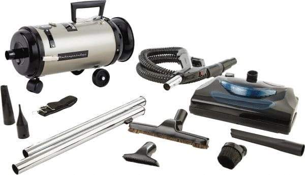 MetroVac - Canister Vacuum Cleaner - 120 Volts, 4 hp, 11.25 Amps, 12.5 Lb, Accessories Included - Americas Industrial Supply