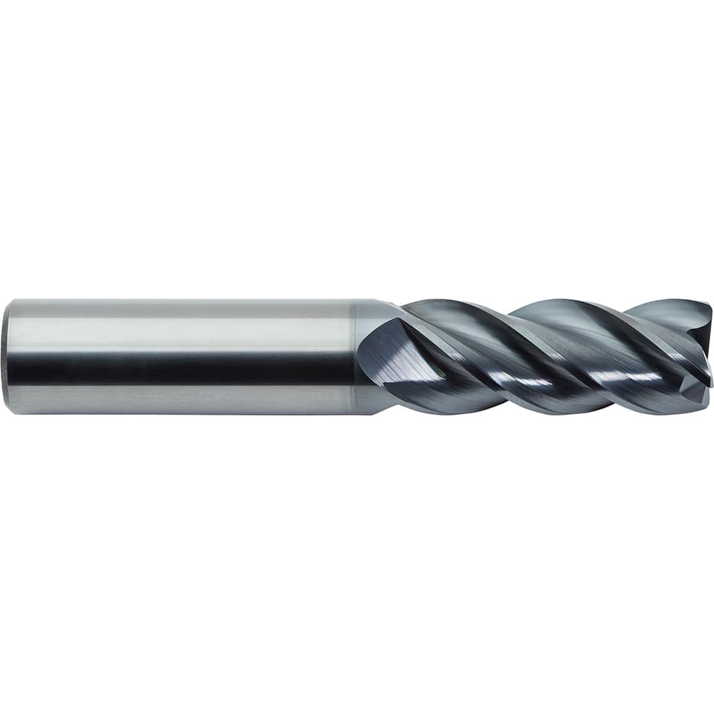 M.A. Ford - Corner Radius & Corner Chamfer End Mills; Mill Diameter (mm): 12.00 ; Mill Diameter (Decimal Inch): 0.4724 ; End Type: Corner Radius ; Corner Radius (mm): 0.800 ; Corner Radius (Inch): .031 ; Number of Flutes: 4 - Exact Industrial Supply
