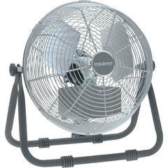 PRO-SOURCE - 12" Blade, 1/12 hp, 1,650, 2,300 & 2,750 CFM, Low Floor Stand Industrial Circulation Fan - Floor Stand, 120 Volts, 1.1 Amps, 3 Speed - Americas Industrial Supply