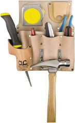 CLC - Knife Holster with 8 Pockets - Leather, Natural (Color) - Americas Industrial Supply