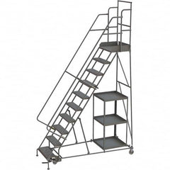 TRI-ARC - Rolling & Wall Mounted Ladders & Platforms Type: Stock-Picking Ladder Style: Rolling Safety Stock Picking Ladder - Americas Industrial Supply