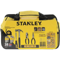 Stanley - 38 Piece Household Tool Kit - Comes in Soft Sided Tote - Americas Industrial Supply