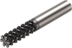 Sandvik Coromant - 3/8", 1.1221" LOC, 3/8" Shank Diam, 3" OAL, 6 Flute, Solid Carbide Square End Mill - Single End, Diamond Finish, Spiral Flute, 40° Helix, Centercutting, Right Hand Cut, Right Hand Flute, Series CoroMill Plura - Americas Industrial Supply
