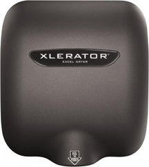 Excel Dryer - 1450 Watt Graphite Finish Electric Hand Dryer - 110/120 Volts, 12.2 Amps, 11-3/4" Wide x 12-11/16" High x 6-11/16" Deep - Americas Industrial Supply
