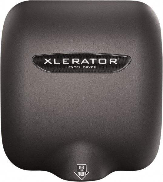 Excel Dryer - 1450 Watt Graphite Finish Electric Hand Dryer - 110/120 Volts, 12.2 Amps, 11-3/4" Wide x 12-11/16" High x 6-11/16" Deep - Americas Industrial Supply