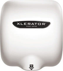 Excel Dryer - 1450 Watt White Finish Electric Hand Dryer - 110/120 Volts, 12.2 Amps, 11-3/4" Wide x 12-11/16" High x 6-11/16" Deep - Americas Industrial Supply