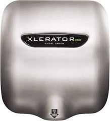 Excel Dryer - 530 Watt Silver Finish Electric Hand Dryer - 110/120 Volts, 4.5 Amps, 11-3/4" Wide x 12-11/16" High x 6-11/16" Deep - Americas Industrial Supply