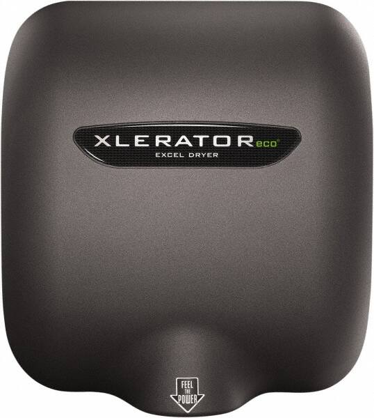 Excel Dryer - 500 Watt Graphite Finish Electric Hand Dryer - 208/277 Volts, 2.2 Amps, 11-3/4" Wide x 12-11/16" High x 6-11/16" Deep - Americas Industrial Supply