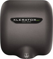 Excel Dryer - 500 Watt Graphite Finish Electric Hand Dryer - 208/277 Volts, 2.2 Amps, 11-3/4" Wide x 12-11/16" High x 6-11/16" Deep - Americas Industrial Supply