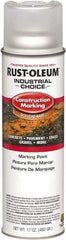 Rust-Oleum - 17 fl oz Clear Paint & Primer - 400' Coverage at 1" Wide, Solvent Base Formula, >500 gL VOC - Americas Industrial Supply