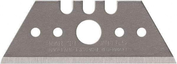 Martor USA - 100 Piece, Carbon Steel, Utility Knife Blade - 2.09" Long - Americas Industrial Supply