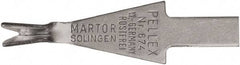 Martor USA - 10 Piece, Carbon Steel, Utility Knife Blade - 1.26" Long - Americas Industrial Supply