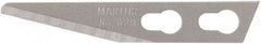 Martor USA - 100 Piece, Carbon Steel, Utility Knife Blade - 1.34" Long - Americas Industrial Supply