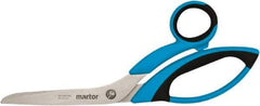 Martor USA - 3-7/50" LOC, 8-1/2" OAL Stainless Steel Blunt-Point Scissors - Ambidextrous, Fiberglass Offset Handle, For Fabrics, Paper, Heavy Weight Paper - Americas Industrial Supply