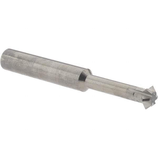 Accupro - 5/16° 5/16" Cut Diam, 1/8" Cut Width, 5/16" Shank, Solid Carbide Double-Angle Cutter - Americas Industrial Supply