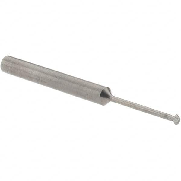 Accupro - 5/64° 5/64" Cut Diam, 0.039" Cut Width, 1/8" Shank, Solid Carbide Double-Angle Cutter - Americas Industrial Supply