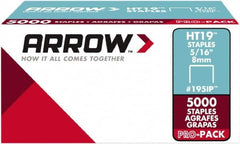 Arrow - 3/8" Wide High Carbon Steel Light-Duty Staples - 5/16" Leg Length - Americas Industrial Supply