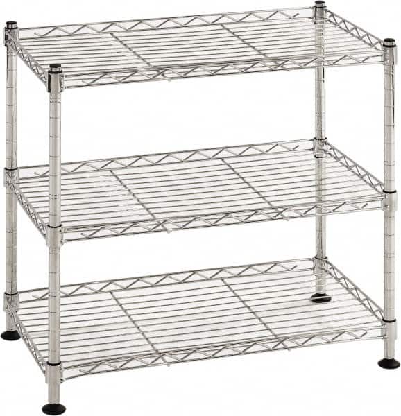 Sandusky Lee - 3 Shelf Wire Shelving Unit - 18" Wide x 10" Deep x 18" High, - Americas Industrial Supply