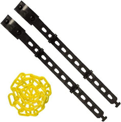 PRO-SAFE - 25' Long Plastic Hook Strap - Black - Americas Industrial Supply
