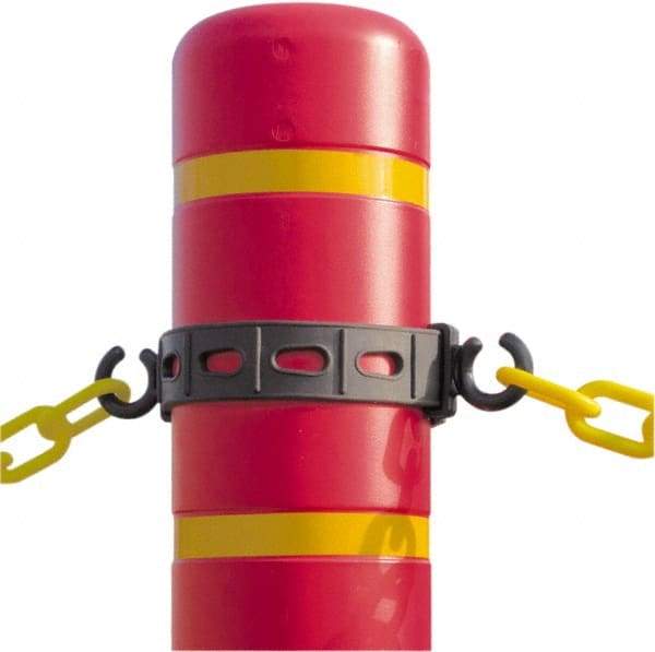 PRO-SAFE - 0.9' Long Plastic Hook Strap - Black - Americas Industrial Supply