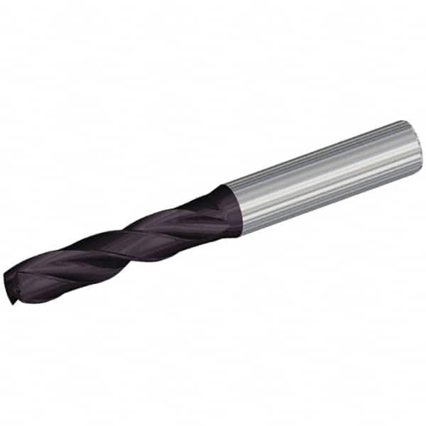 Kennametal - 4.5mm 132° Spiral Flute Solid Carbide Taper Length Drill Bit - Americas Industrial Supply