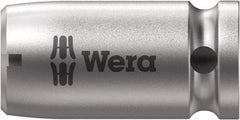 Wera - 1/4 Socket Drive to 1/4 Hex Female Square-Drive to Hex Bit Adapter - 1" OAL - Americas Industrial Supply