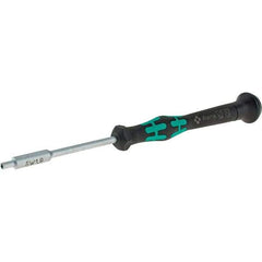 Wera - 1.8mm Solid Shaft Precision Nutdriver - Cushion Grip Handle, 6-1/4" OAL - Americas Industrial Supply