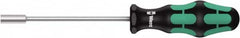 Wera - 8mm Solid Shaft Nutdriver - Cushion Grip Handle, 223mm OAL - Americas Industrial Supply