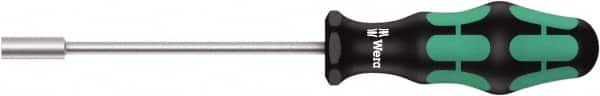Wera - 7mm Solid Shaft Nutdriver - Cushion Grip Handle, 223mm OAL - Americas Industrial Supply