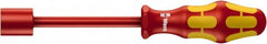 Wera - 5/8" Solid Shaft Insulated Nutdriver - Cushion Grip Handle, 237mm OAL - Americas Industrial Supply