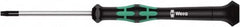 Wera - 8 Torx Driver - 60mm Blade Length, 157mm OAL, Ergonomic Handle - Americas Industrial Supply