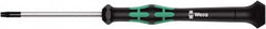 Wera - 5 Torx Driver - 40mm Blade Length, 137mm OAL, Ergonomic Handle - Americas Industrial Supply
