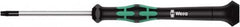 Wera - 10 Torx Driver - 60mm Blade Length, 157mm OAL, Ergonomic Handle - Americas Industrial Supply
