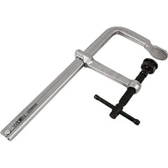Wilton - 4-3/4" Throat Depth, 16" Max Capacity, Heavy-Duty F Sliding Arm Clamp - 2,660 Lb Clamping Pressure - Americas Industrial Supply