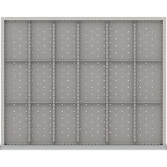 LISTA - 18-Compartment Drawer Divider Layout for 3.15" High Drawers - Americas Industrial Supply
