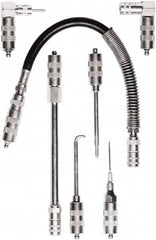 Legacy - Zinc Plated Steel Needle Nose Adapter Grease Gun Coupler - Silver - Americas Industrial Supply