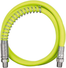 Legacy - 3' Long, 10,000 psi Operating Pressure, Rubber Grease Gun Hose - 1/8 NPT, 10,000 psi Burst Pressure - Americas Industrial Supply