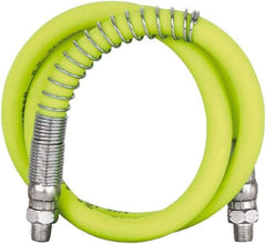 Legacy - 3' Long, 10,000 psi Operating Pressure, Rubber Grease Gun Hose - 3/16 NPT, 10,000 psi Burst Pressure - Americas Industrial Supply