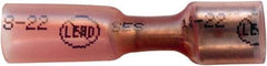 Made in USA - 1/4" Wide, Heat Shrink & Polyolefin Insulation, Female Tab Terminal - Crimp & Solder Connection, 22 to 18 AWG Compatible, RoHS Compliant - Americas Industrial Supply