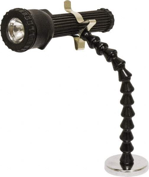 Mag-Mate - Nickel Plated Flexible Flashlight Holder - Compatible with Maglite Batteries - Americas Industrial Supply
